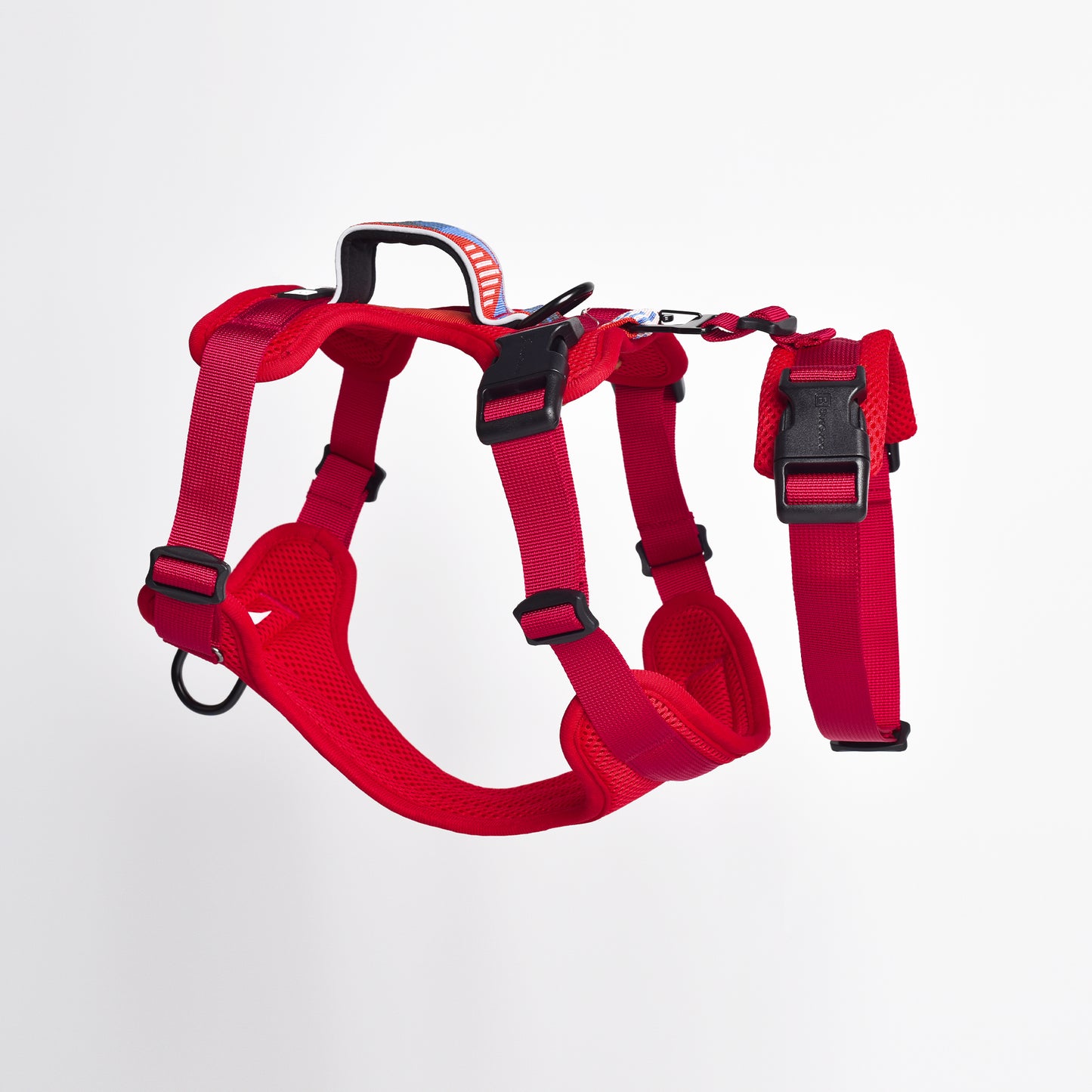 Adventure 2-in-1 safety harness - padded, red