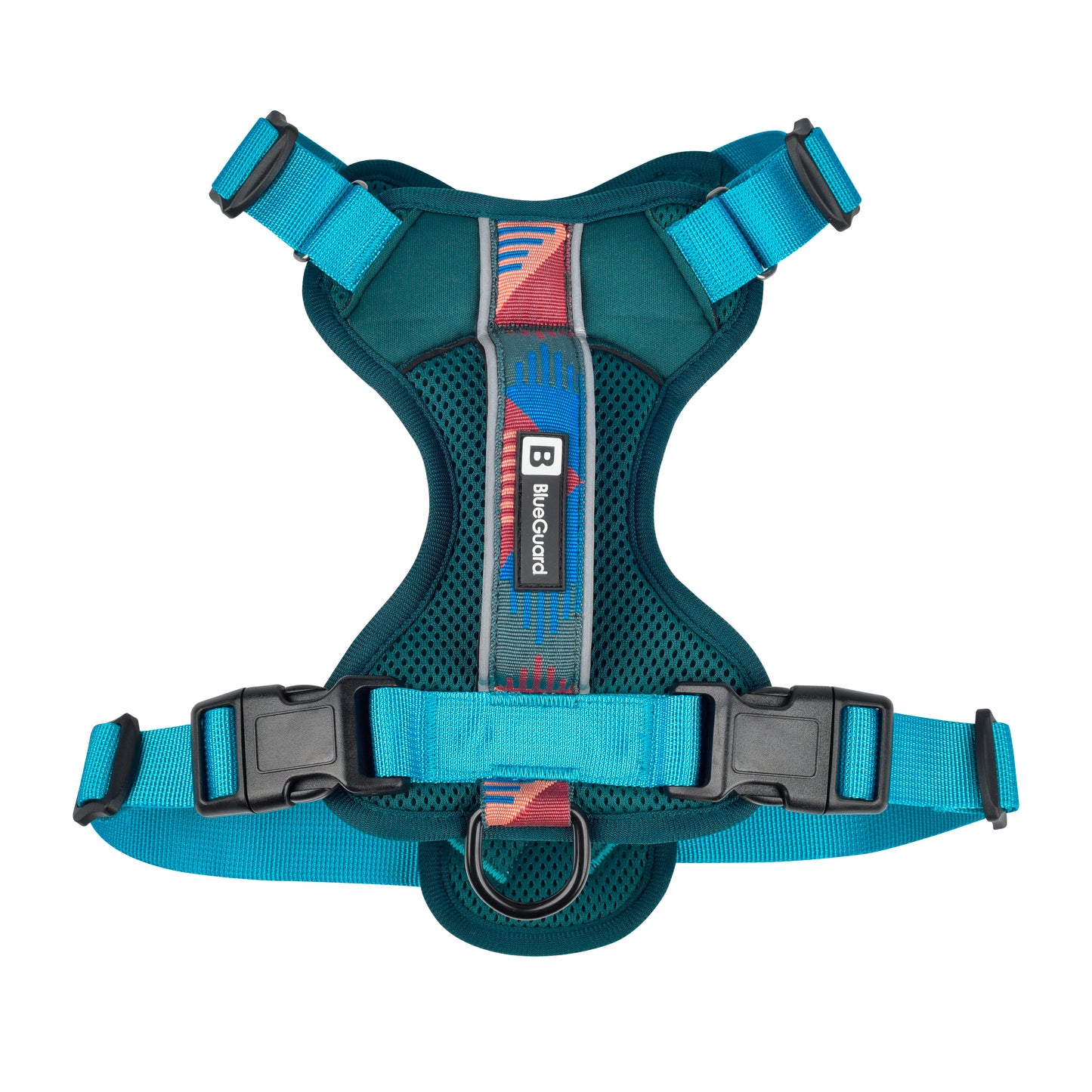 Explorer harness - padded, green-turquoise