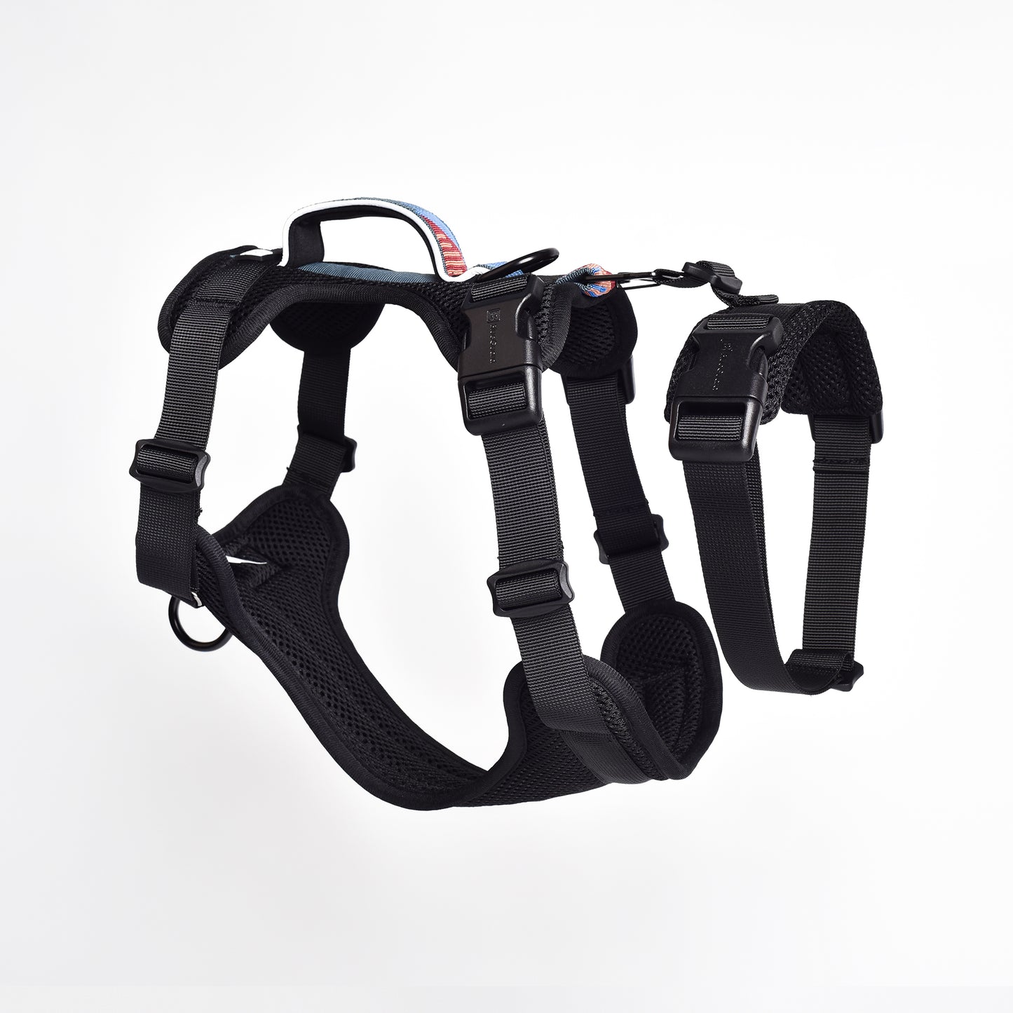 Adventure 2-in-1 safety harness - padded, black