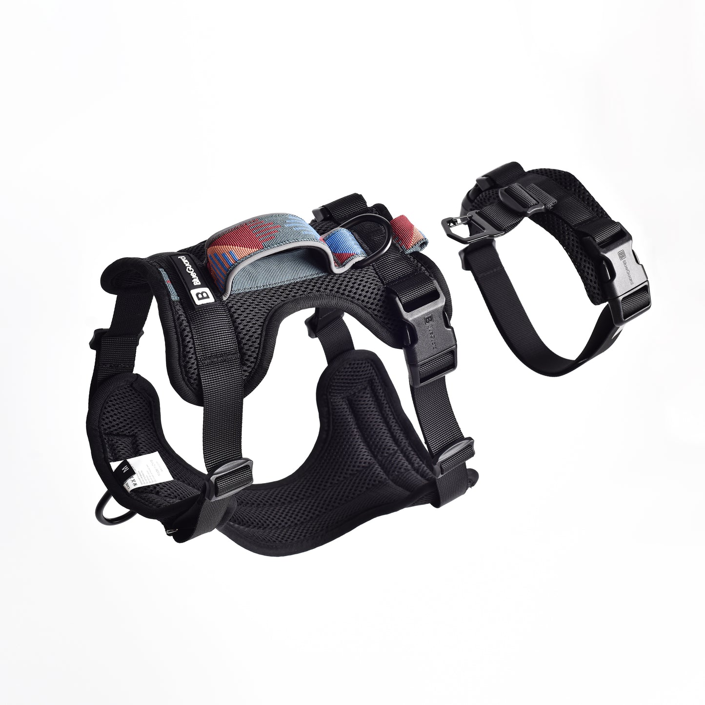 Adventure 2-in-1 safety harness - padded, black