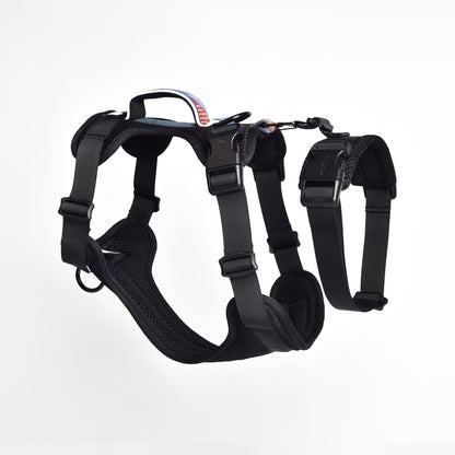Adventure 2-in-1 safety harness - padded, black
