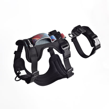Adventure 2-in-1 safety harness - padded, black